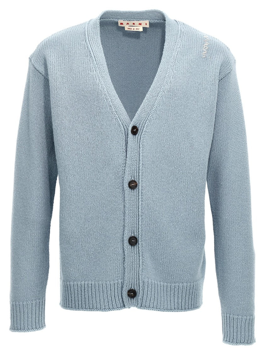 Marni Classic Wool Cardigan With Button Closure