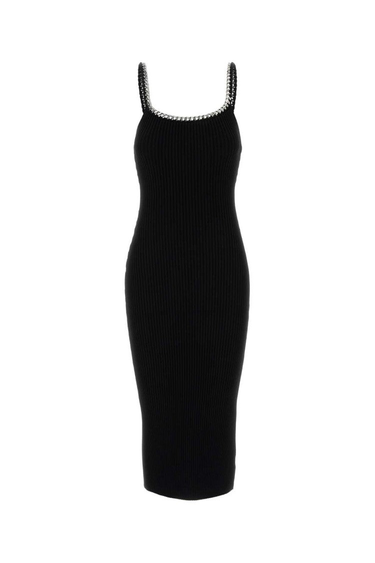 Michael Michael Kors Black Stretch Viscose Blend Dress