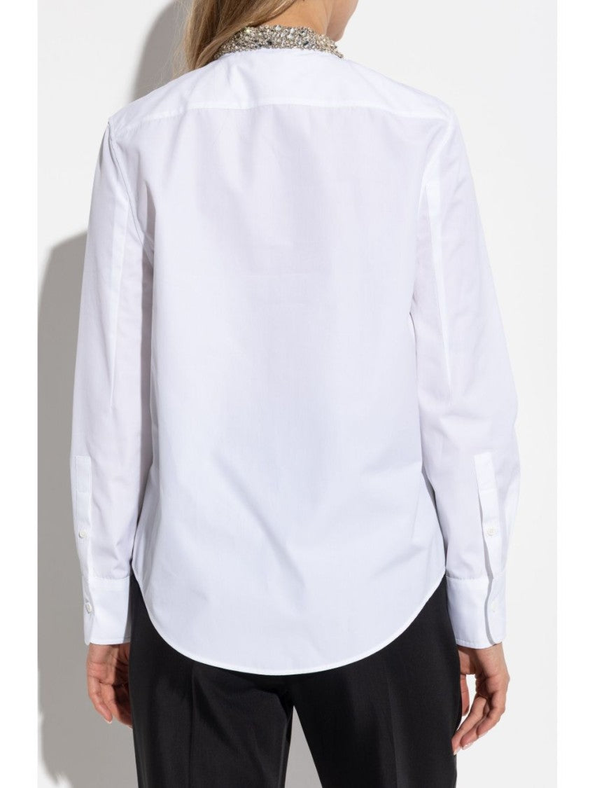 Alexander Mcqueen Structured White Button-Down Shirt