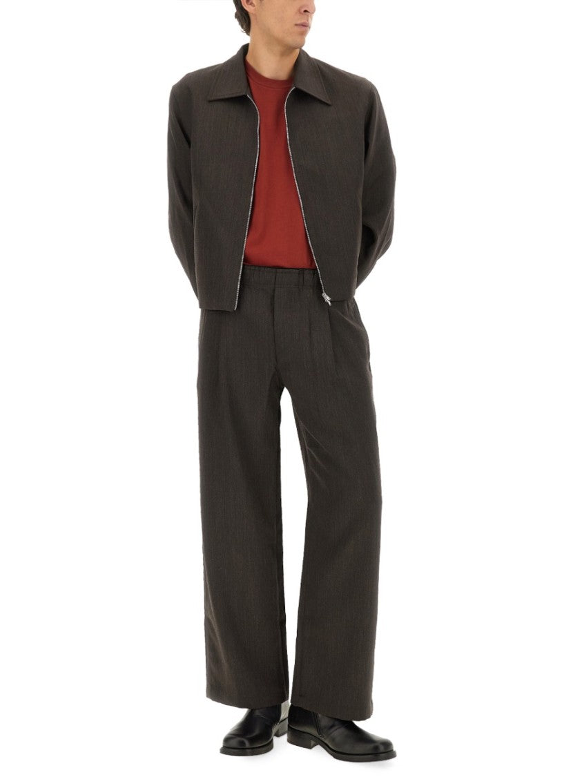 Our Legacy Cropped Wool Jacket With Boxy Silhouette