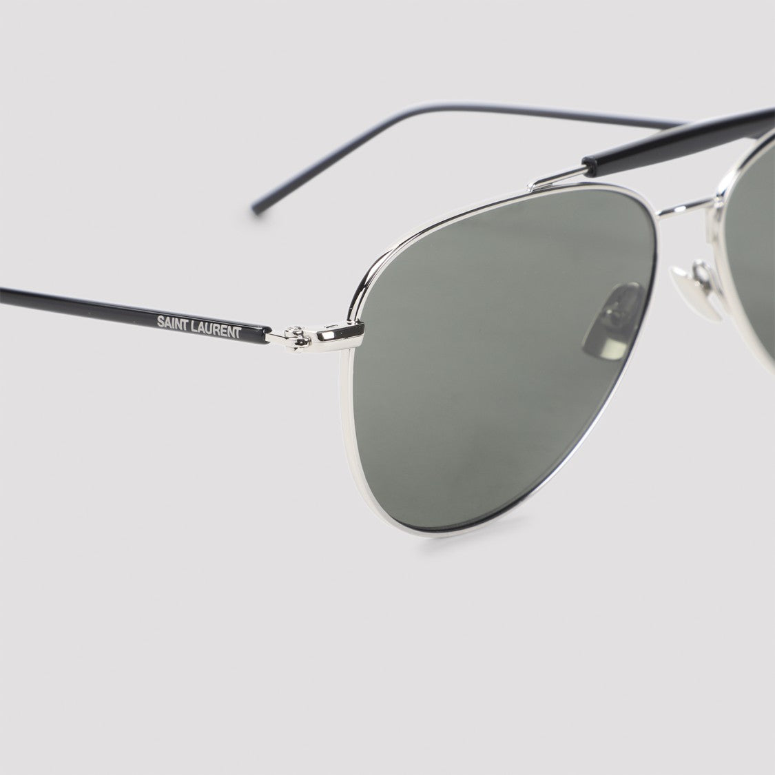 Saint Laurent Classic Aviator Sunglasses With Metal Frames