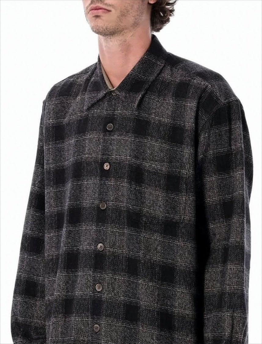 Our Legacy Relaxed Fit Checkered Long-Sleeve Shirt