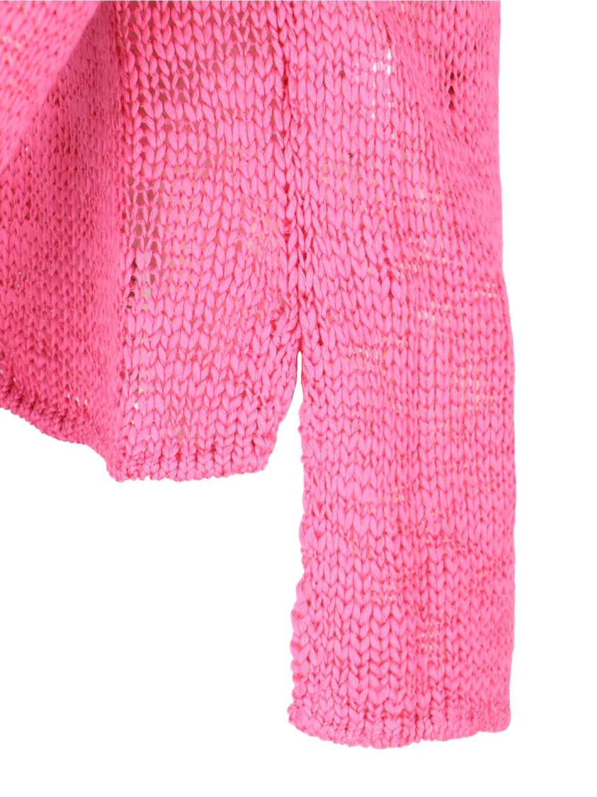 Comme Des Garçons Homme Plus Sheer Knit Top – Pink