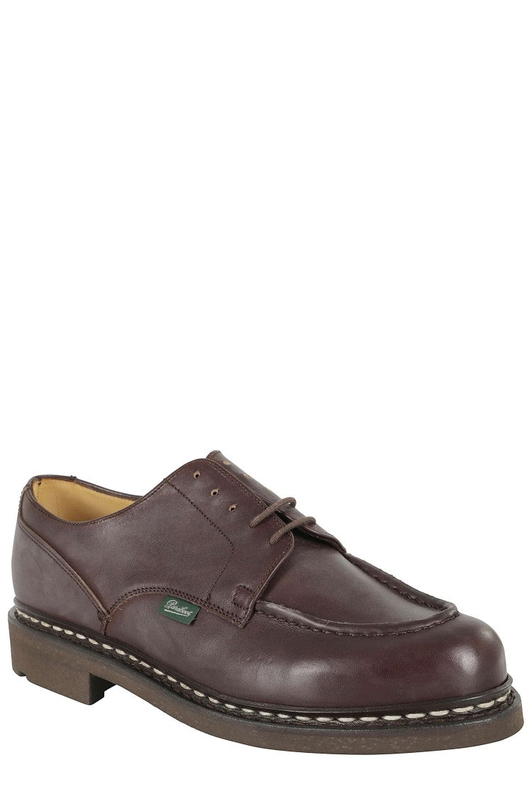 Paraboot Brown Chambord Tex Leather Derby Shoes