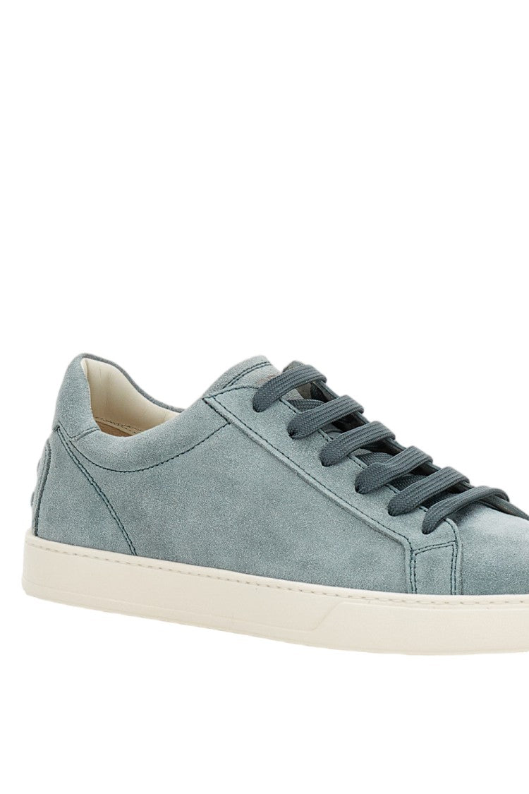 Tod's Suede Sneakers With Textured Sole
