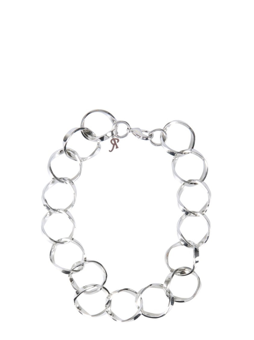 Raf Simons Linked Rings Necklace With Modern