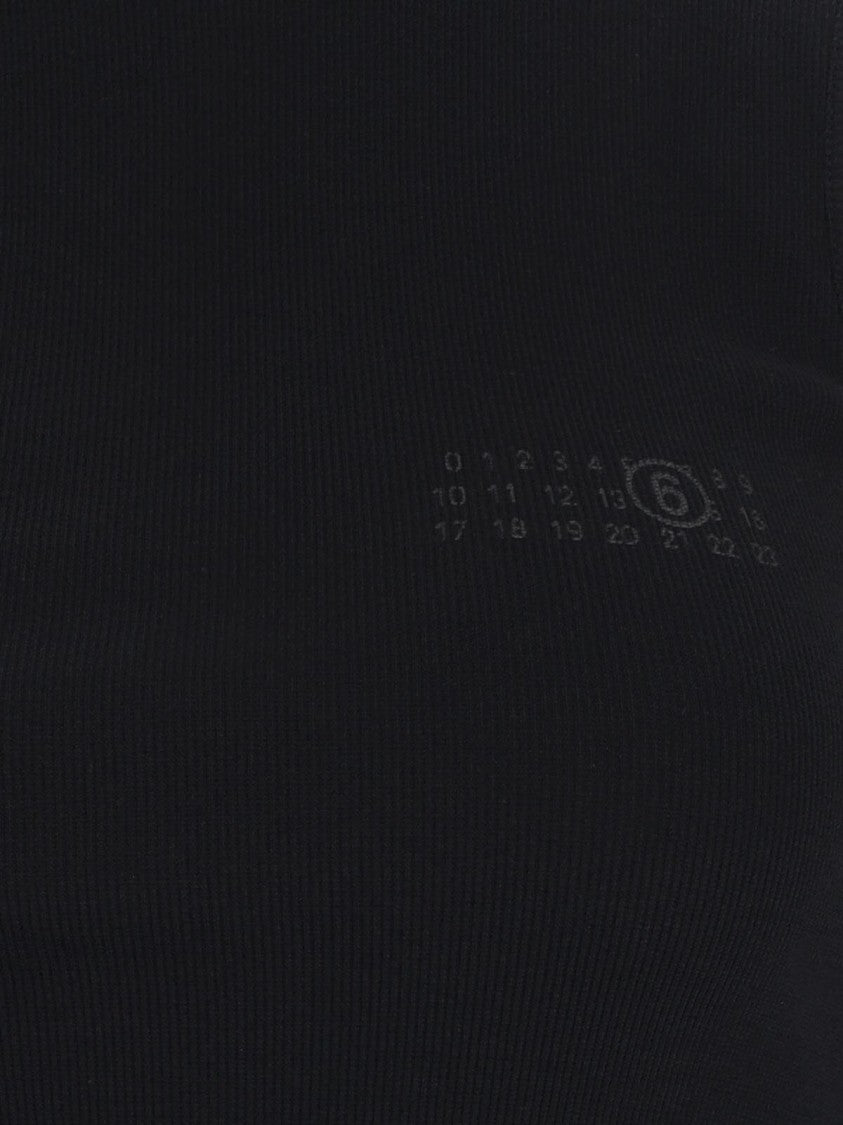 Mm6 By Maison Margiela Draped Tank Top – Black