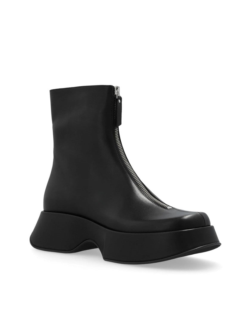 Vic Matié Ankle Boots With High Wedge Sole
