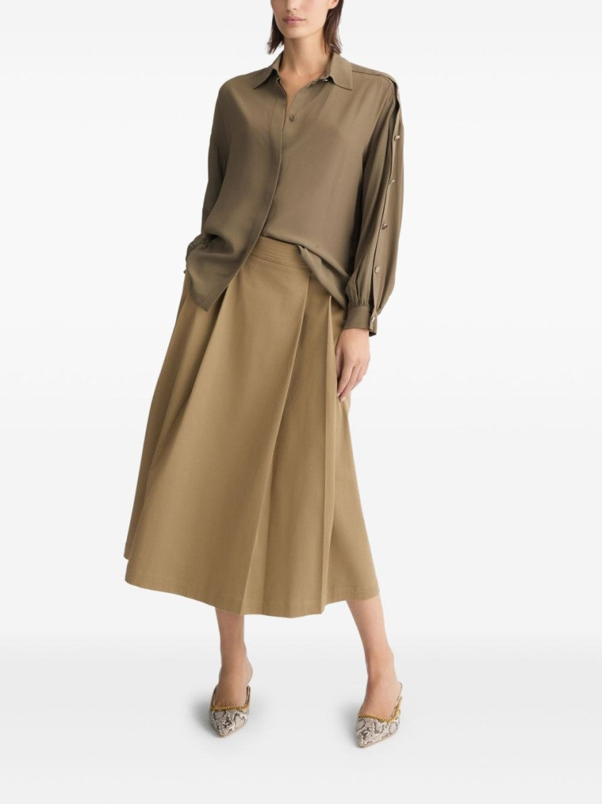 Liu Jo Green Shirt With Classic Collar