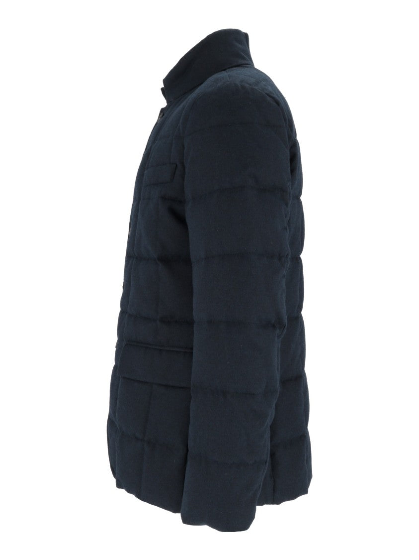 Fay Double-Breasted Quilted Down Jacket