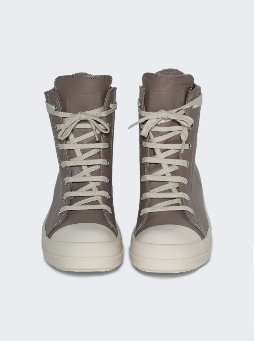 Rick Owens Hollywood High Top Sneakers Flesh And Milk