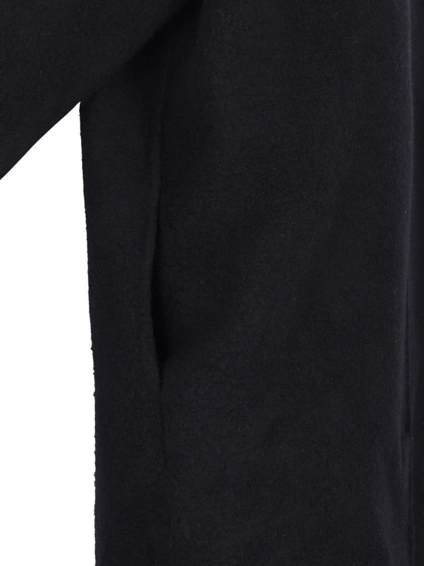 Rick Owens Maxi Hooded Coat – Black