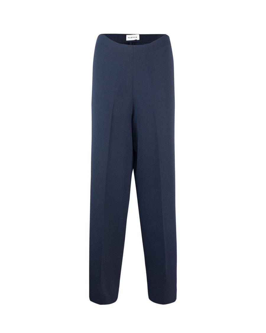 P.A.R.O.S.H. Wide-Leg Blue Trousers