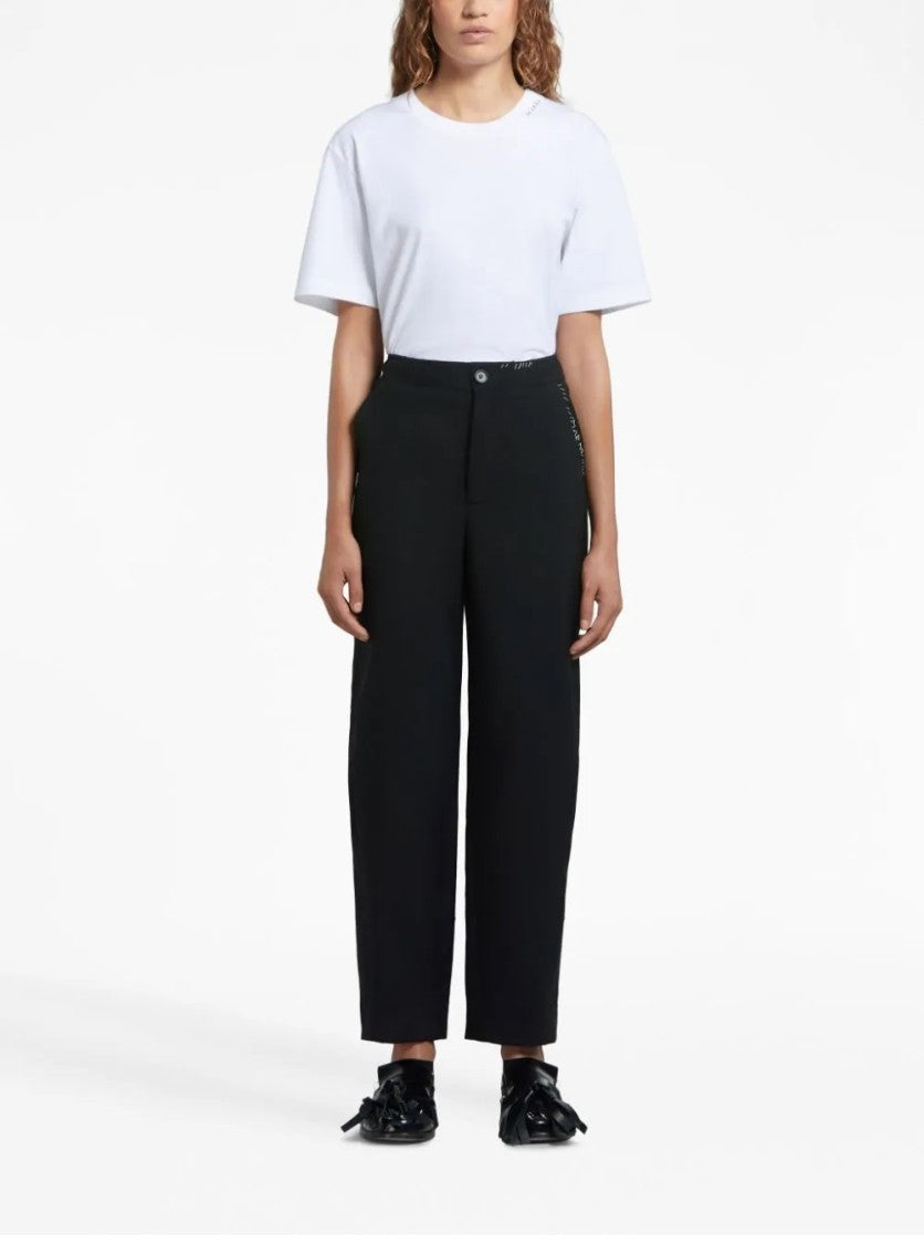 Marni Tailored High-Waisted Trousers With Relaxed Fit