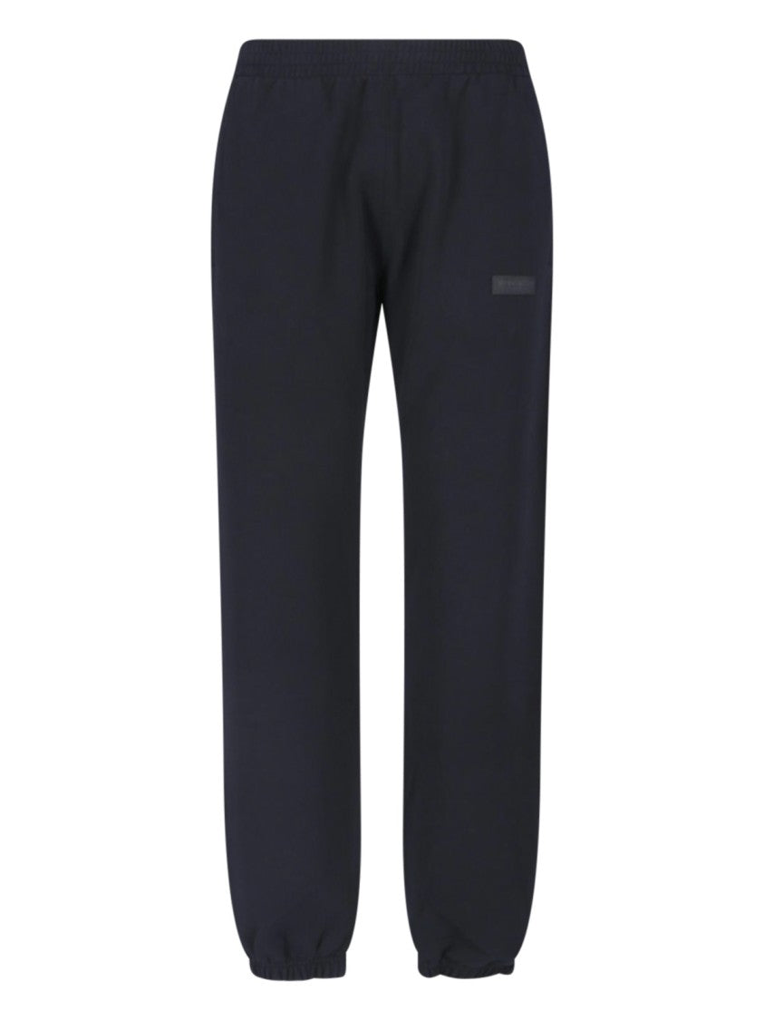 Givenchy Black Elastic Waist Cotton Sweatpants