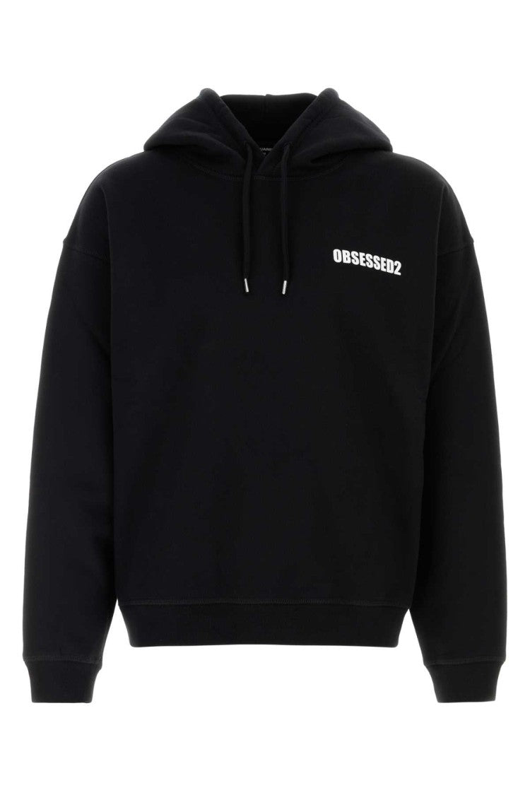 Dsquared2 Black Cotton Sweatshirt