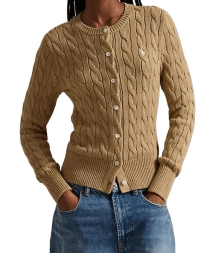 Polo Ralph Lauren Vintage Cotton Cable Knit Cardigan