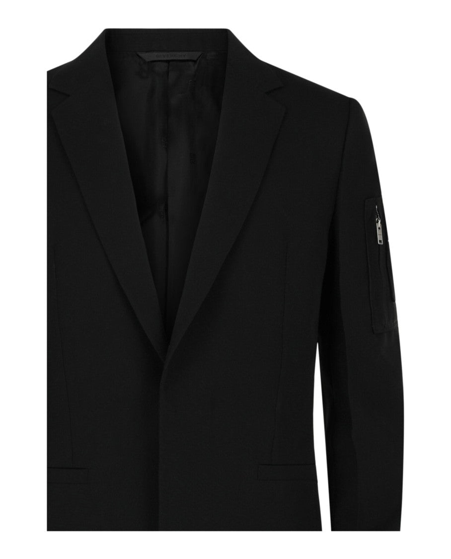 Givenchy Tailored Black Slim Fit Blazer With Notched Lapels