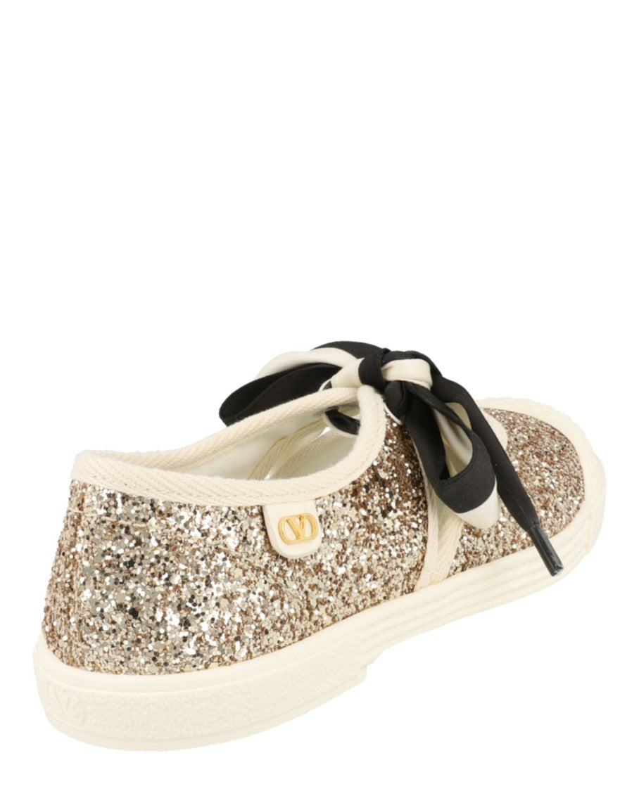 Valentino Glitter Bay By Bay Ballerina Sneakers