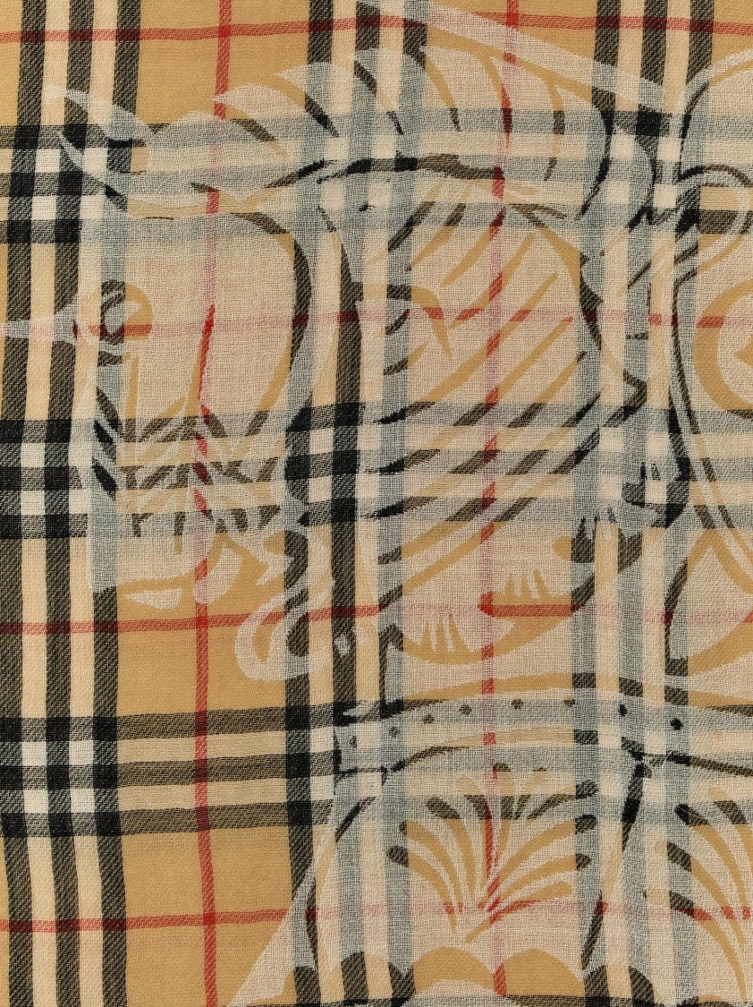 Burberry Check Wool Scarf