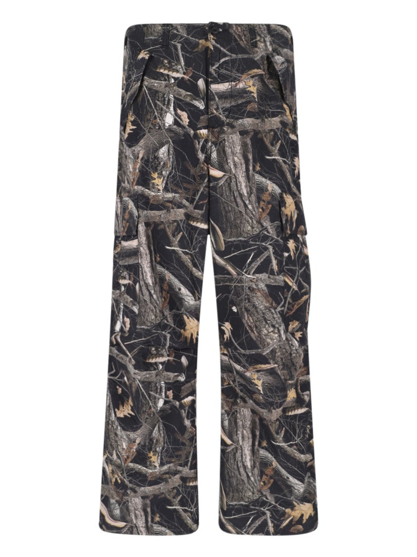 Carhartt Wip Multicolor Camouflage Osborn Cotton Straight-Leg Pants