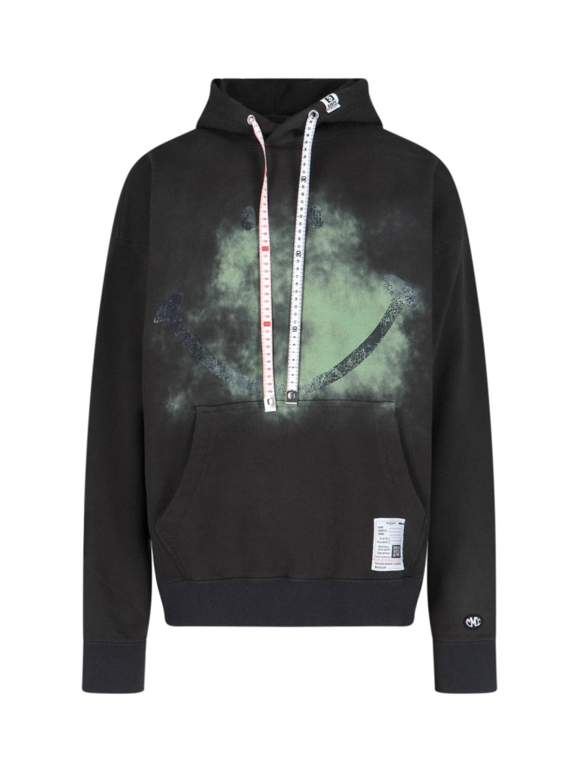 Maison Mihara Yasuhiro "Smiley Face" Hoodie - Black