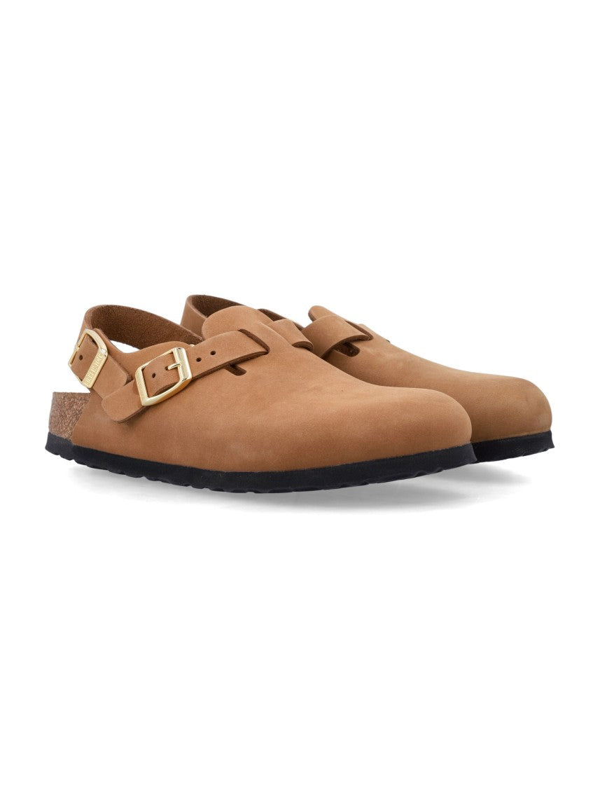 Birkenstock Tokio Soft Nubuck Ankle Strap Clogs