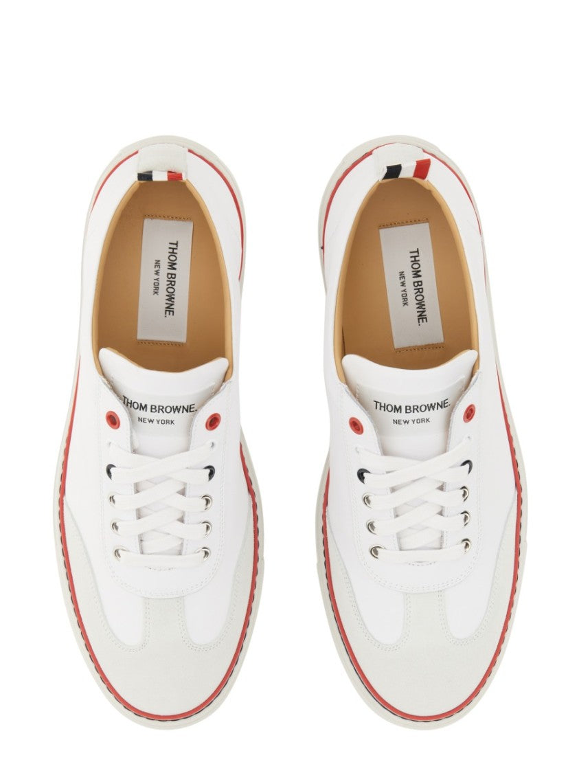 Thom Browne Low-Top Leather Sneaker
