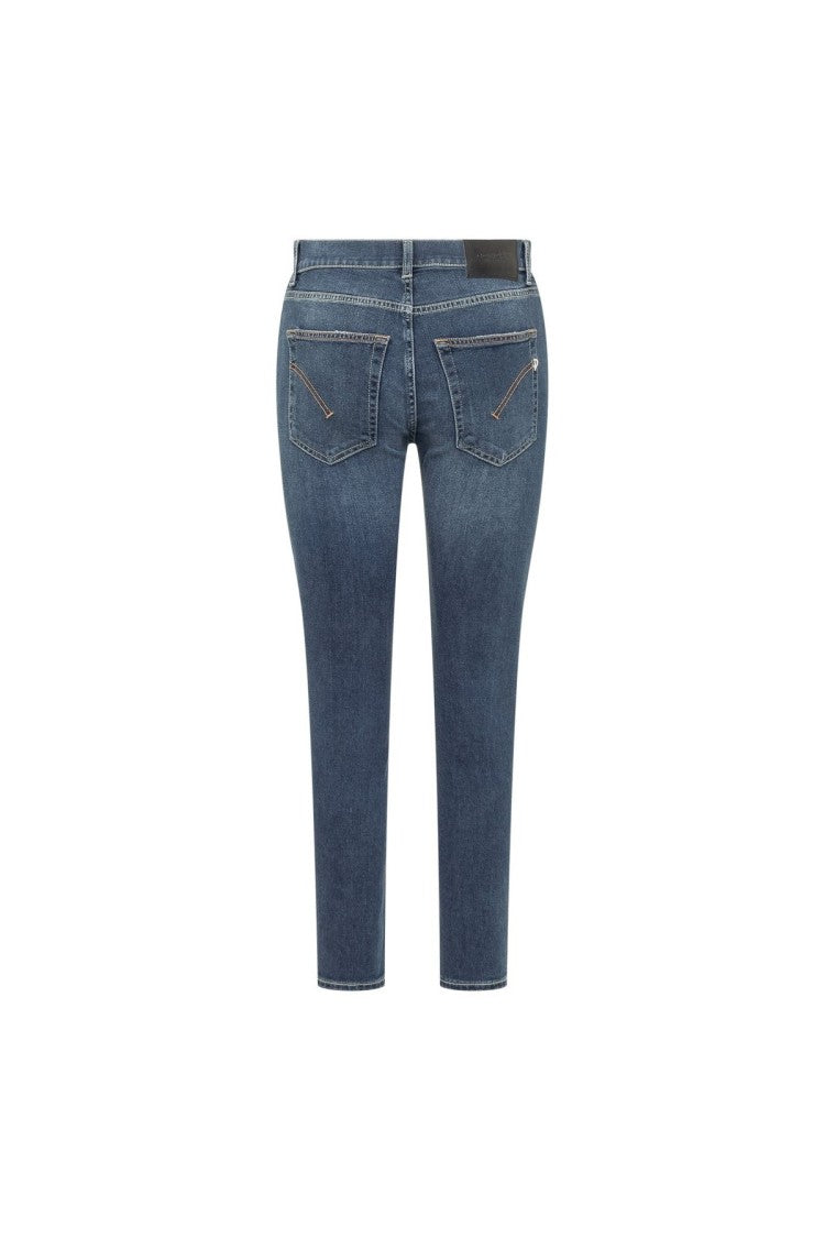 Dondup Blue Cotton-Elastane Denim Jeans