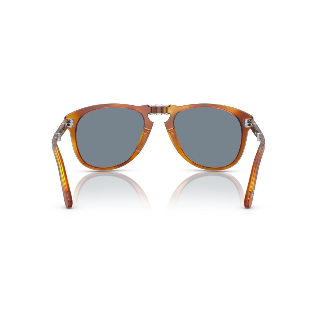 Persol 0Po0714sm Translucent Tortoiseshell Acetate Sunglasses With Silver Hardware