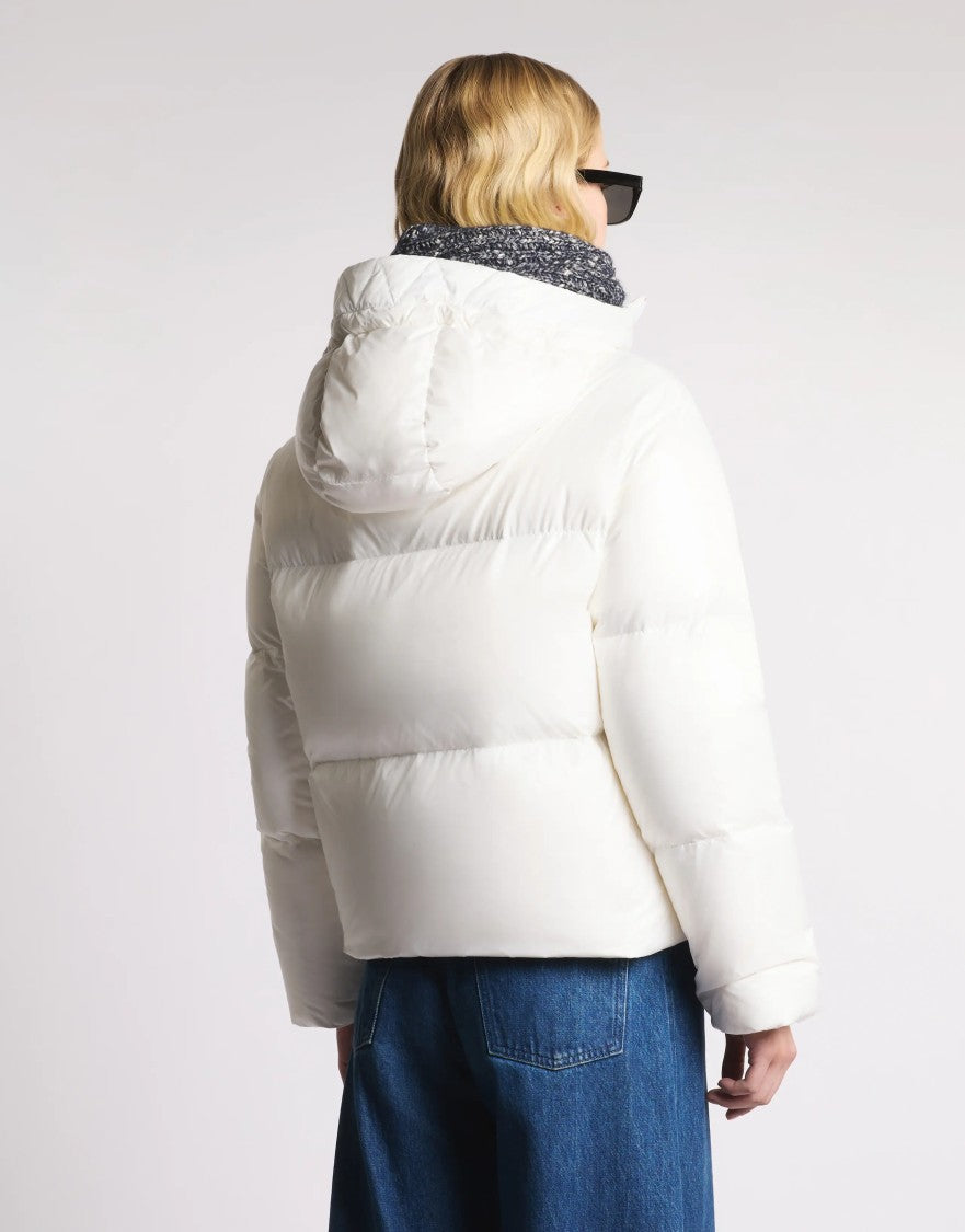 Fay Cropped Down Jacket With Hook Closure