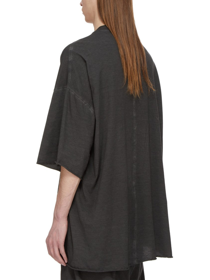 Drkshdw By Rick Owens Oversized T-Shirt With Geometric Star-Like Graphic