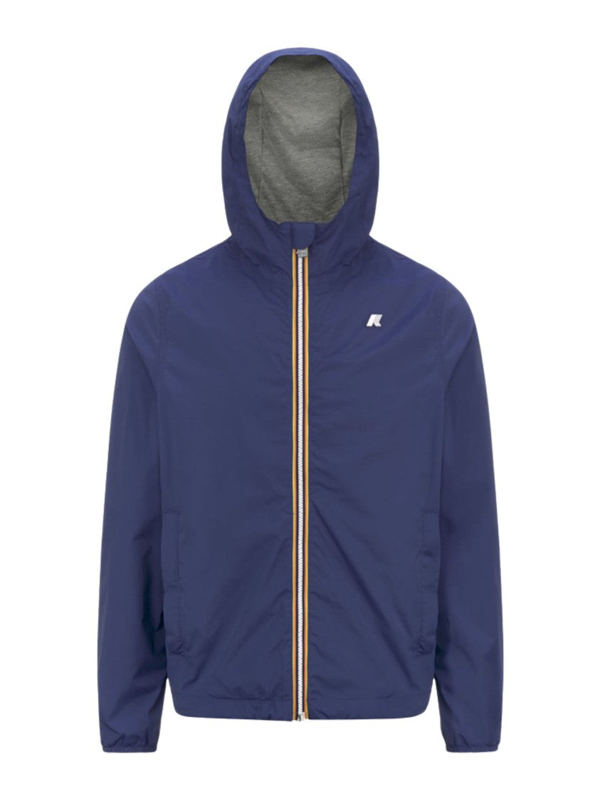 K-Way Deep Blue Stretch Nylon Jacket