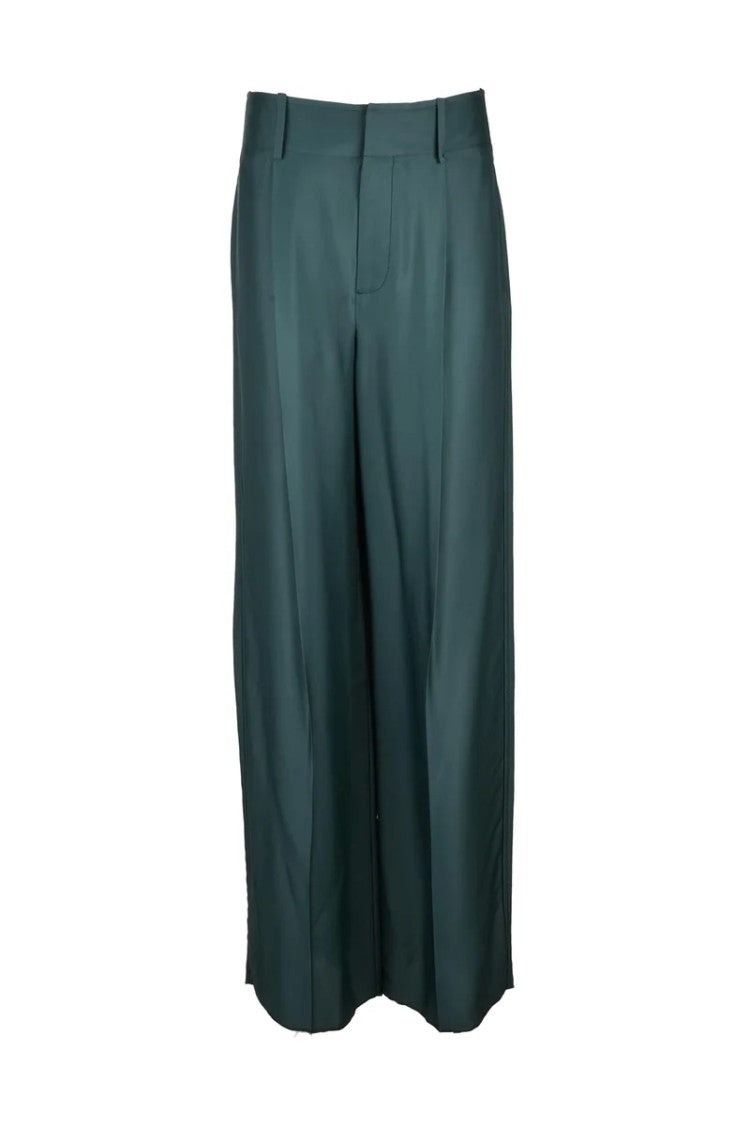 Bottega Veneta Viscose/Silk Trousers - Green