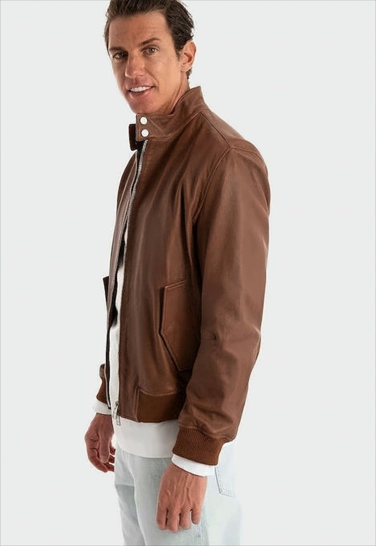 Boss Brown Straight Fit H-Moiner Jacket