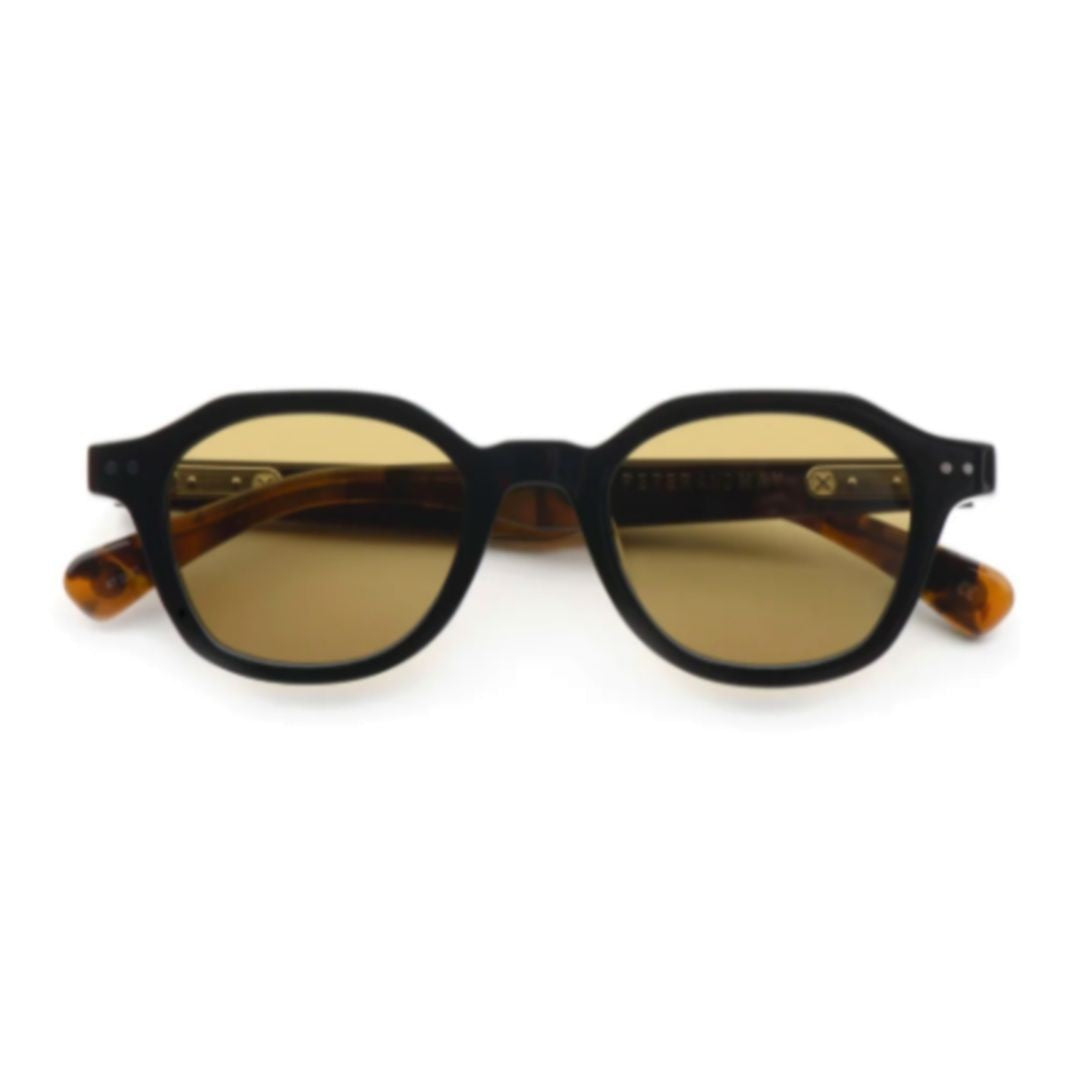 Peter And May Sky Acetate Frame Sunglasses With Tortoiseshell Temples