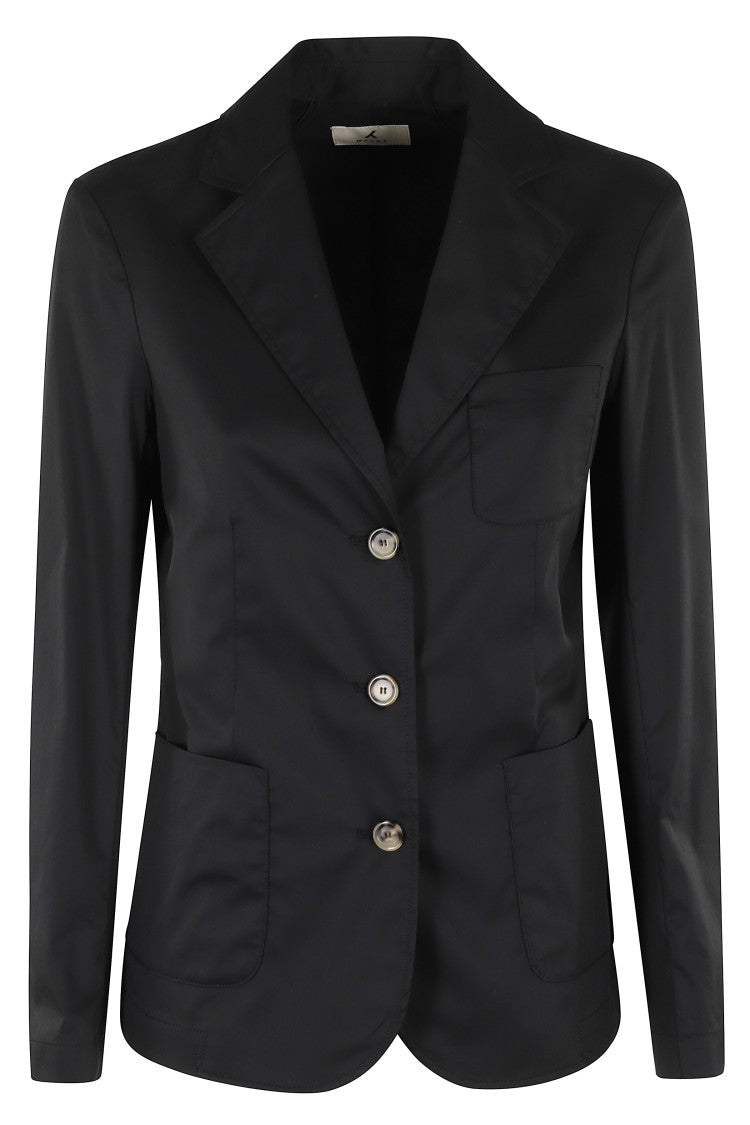 Myths Lightweight Black Blazer With Classic Lapel