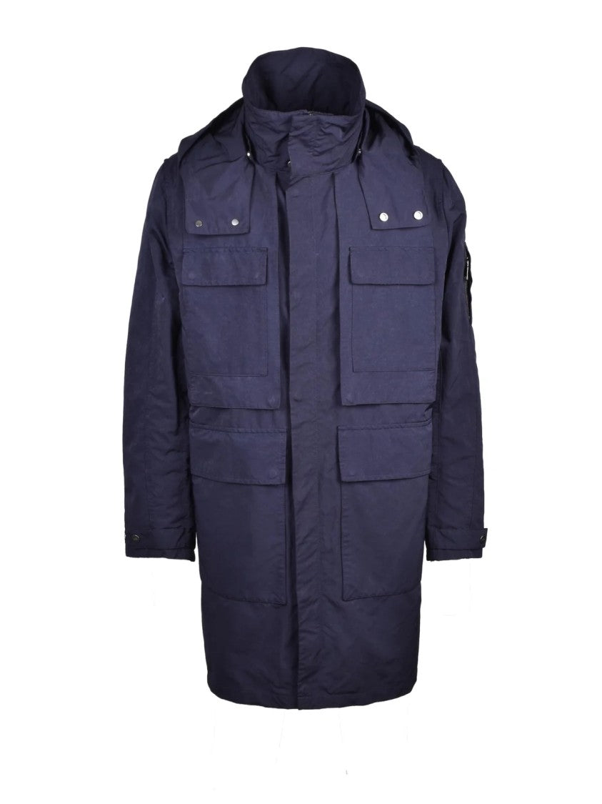Add Garment Dyed Parka With Vintage Finish And Secure Fastening