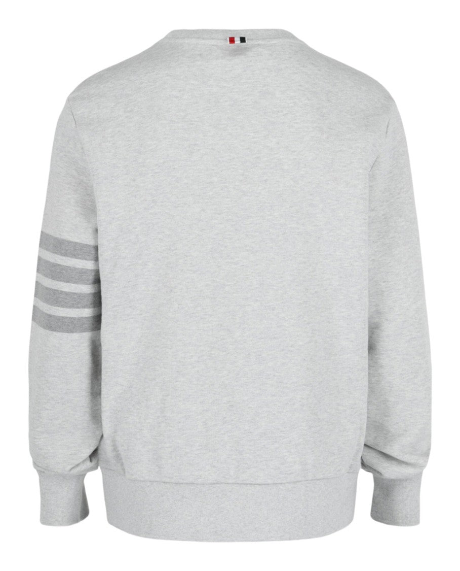 Thom Browne 4-Bar Stripe Crewneck Sweatshirt