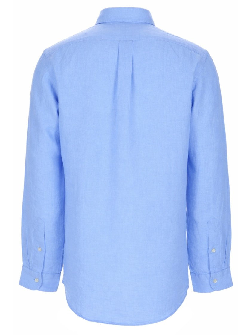 Polo Ralph Lauren Linen Long Sleeved Embroidered Shirt