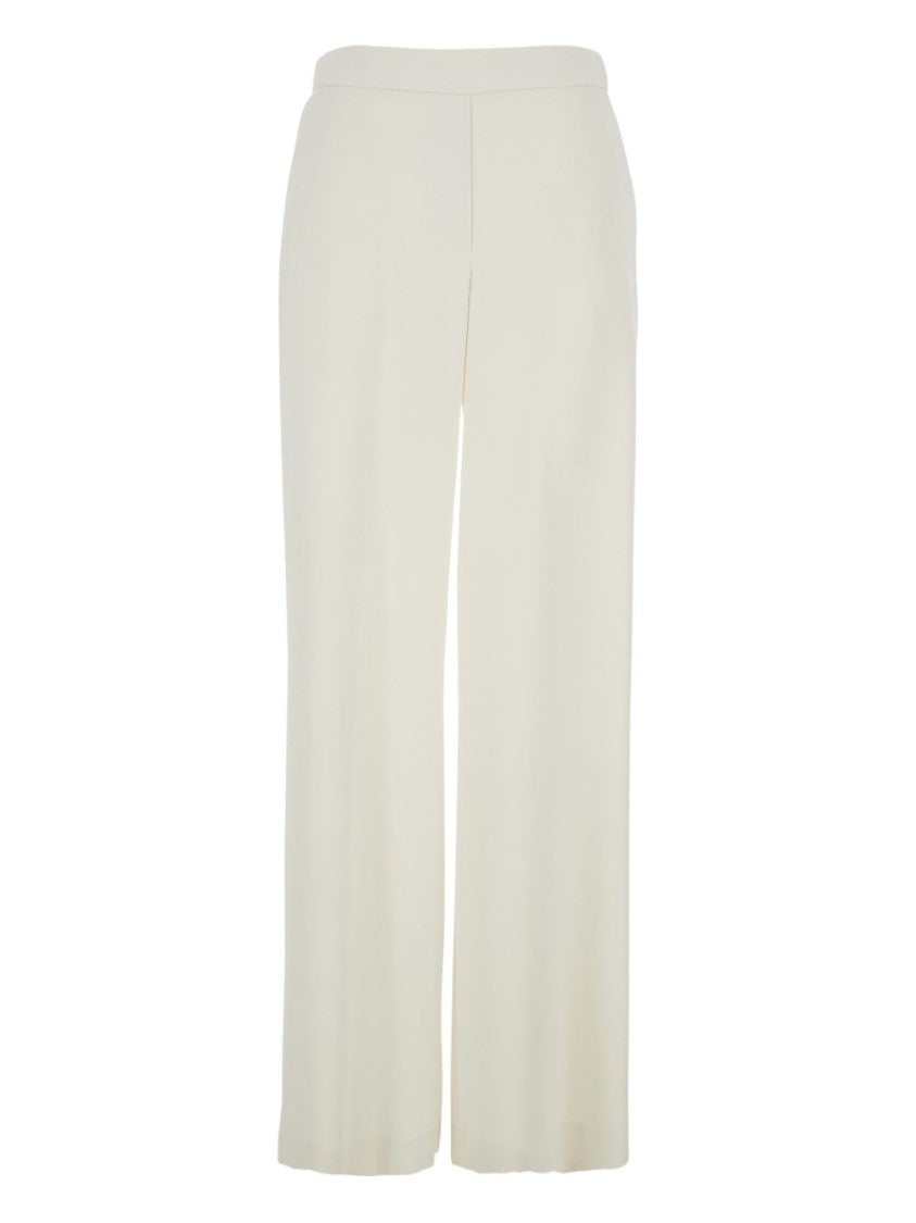 Parosh Wide-Leg Trousers With Elastic Waistband