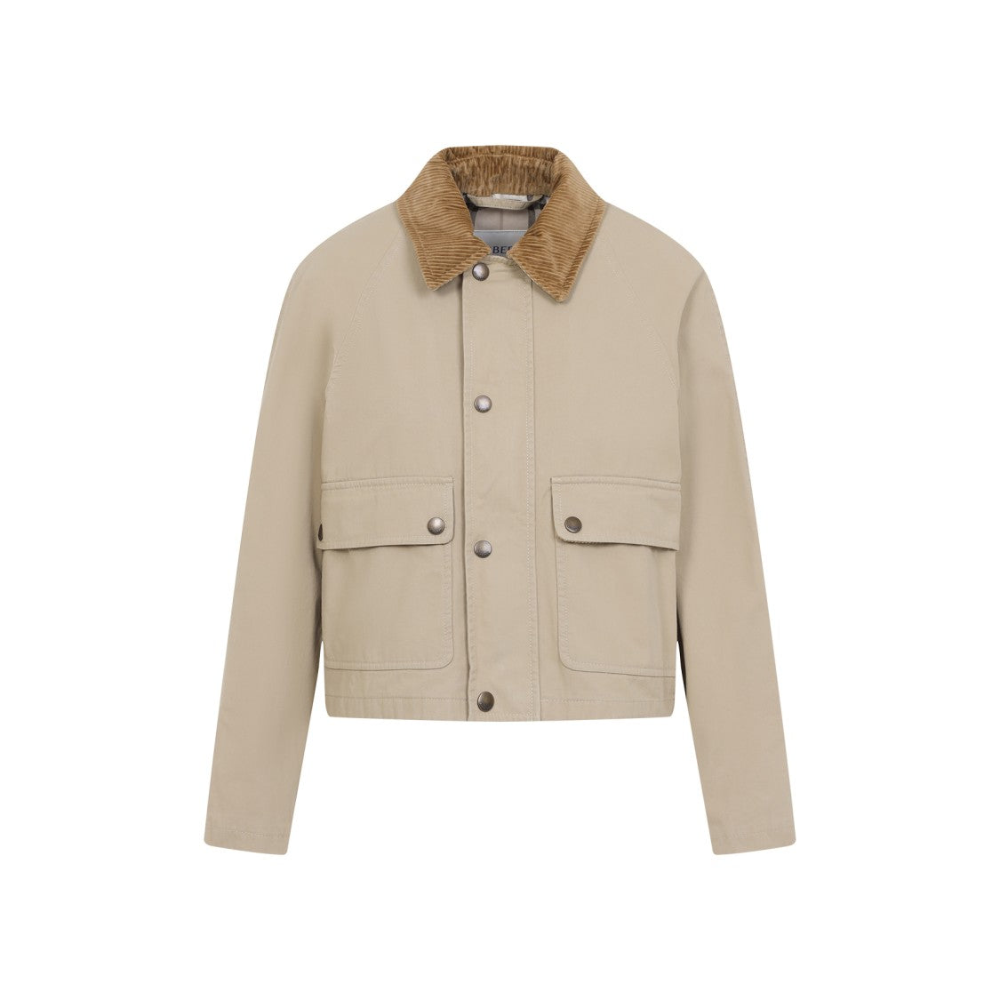 Burberry Cotton Jacket With Corduroy Collar