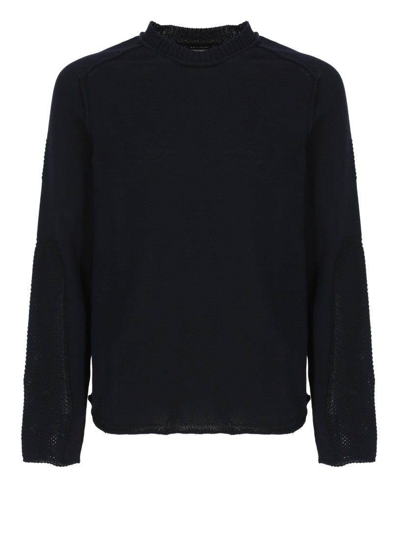 Premiata Blue Cotton Sweater