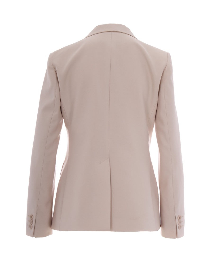 Max Mara Beige Single-Breasted Blazer