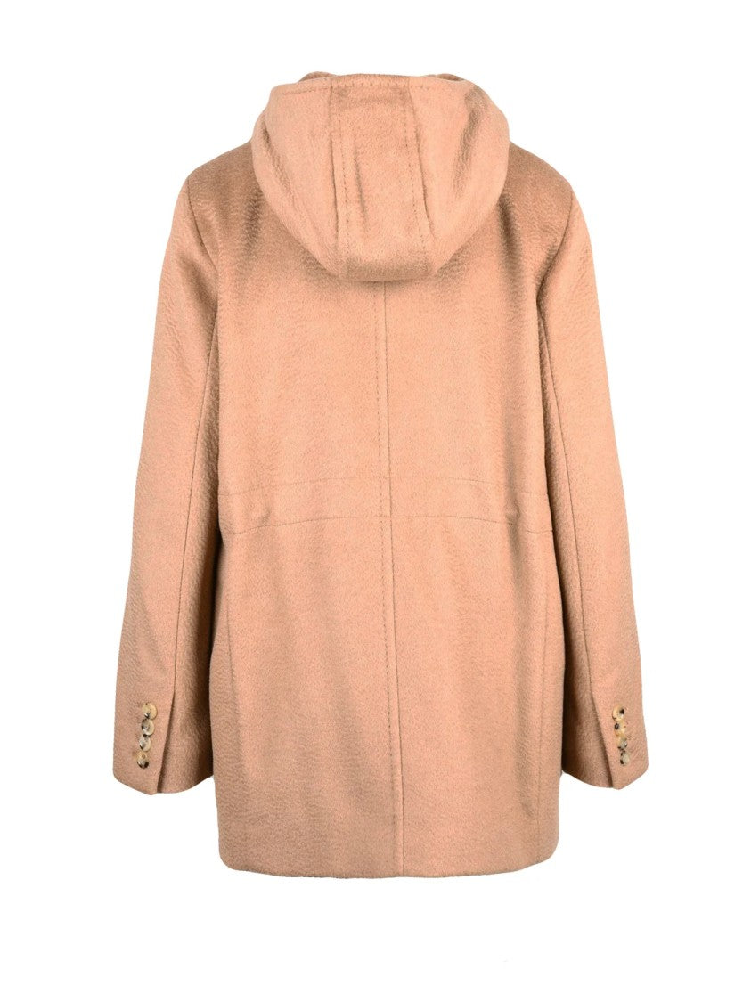 Max Mara Beige Camel Zip Giuda Coat