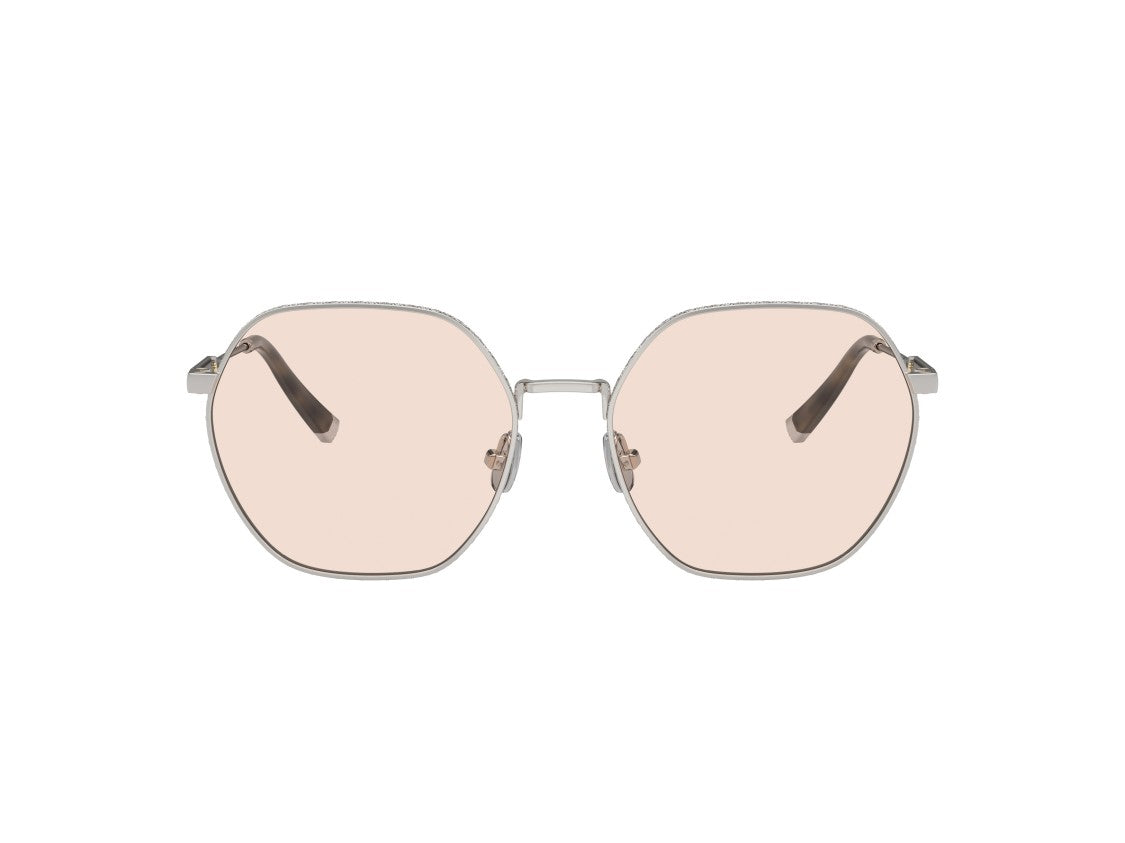Brunello Cucinelli Pink 0Bc1001t Titanium Oversized Geometric Sunglasses
