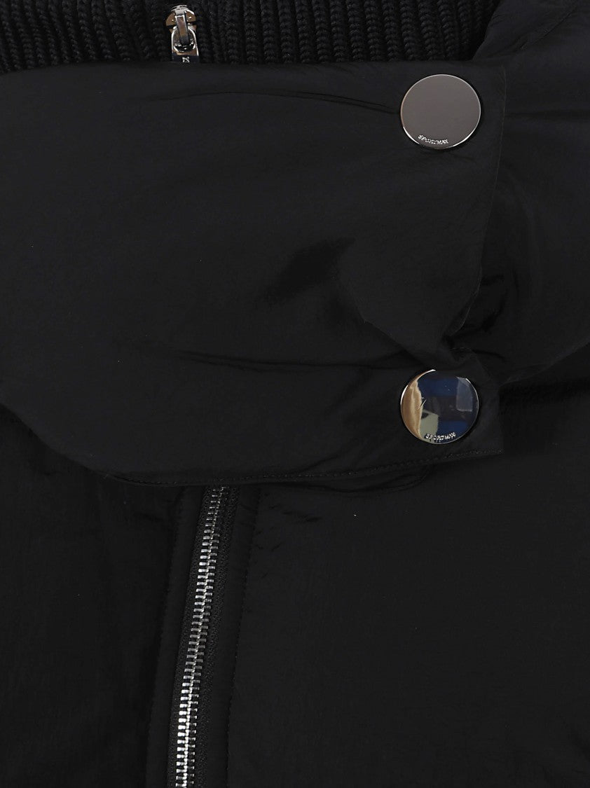 Max Mara Cropped Puffer Jacket With High Padded Collar