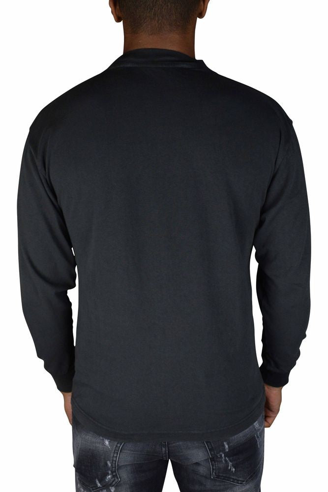 Palm Angels Graphic Long-Sleeved T-Shirt With Cat Design