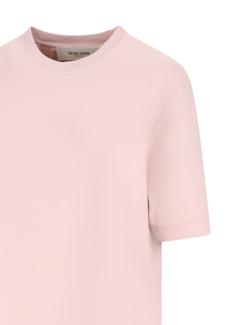 Golden Goose Embossed Detail Short Sleeve Silk Polo