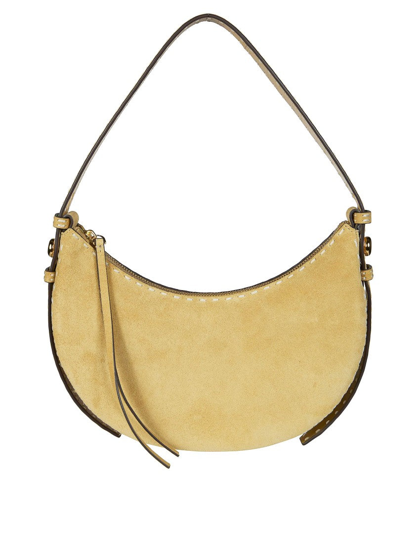 Tory Burch Romy Suede Pick Stitch Shoulder Bag
